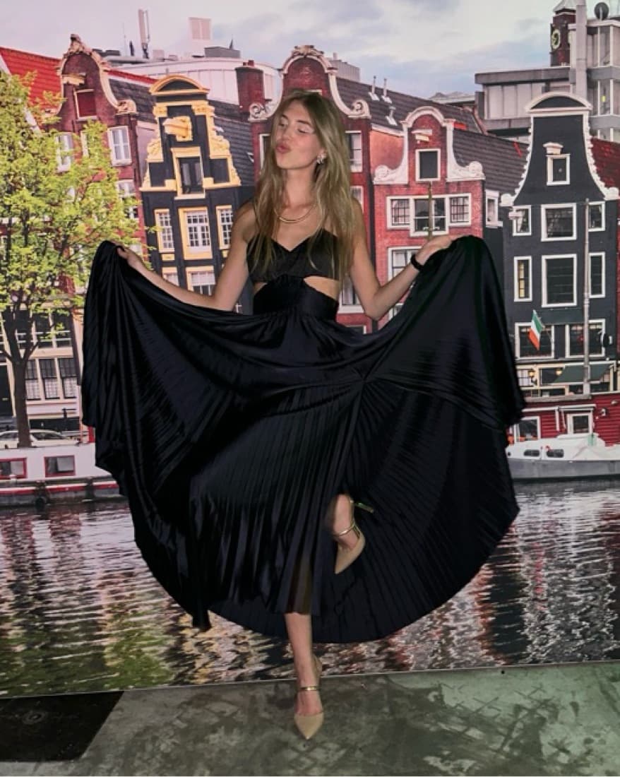 AMUR Dress Black Blue - Image 4