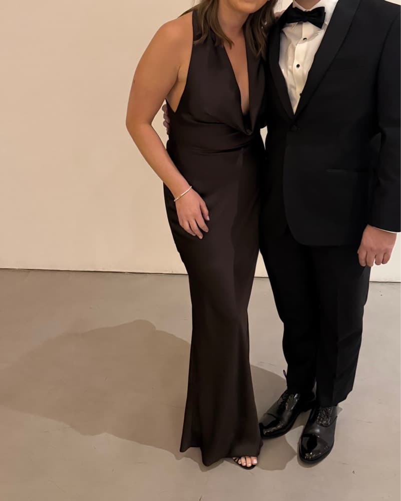NORMA KAMALI Draped halterneck gown - Image 4