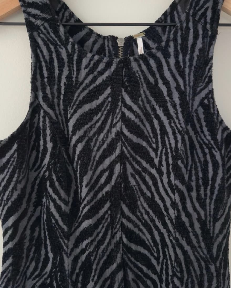 Free People Soft Chenille Zebra Dress - Image 4