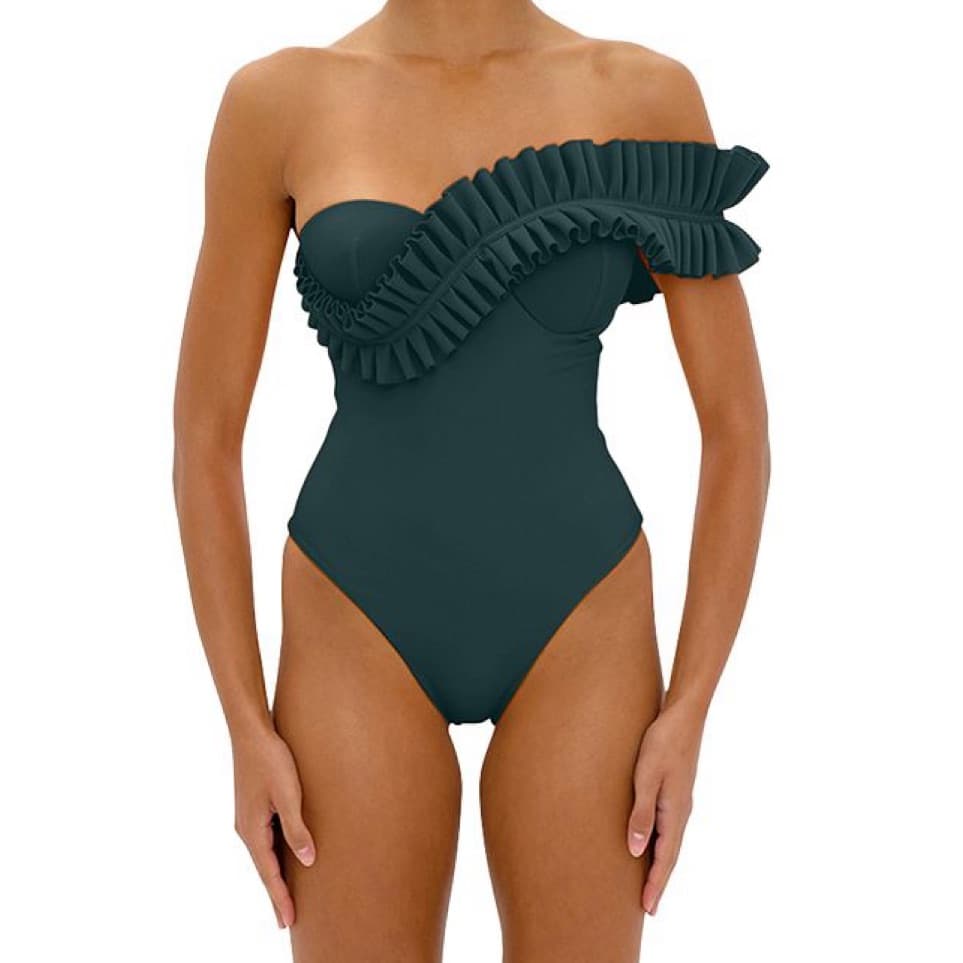 Andrea Iyamah - Ruffle 1 Piece Swimsuit - Image 1