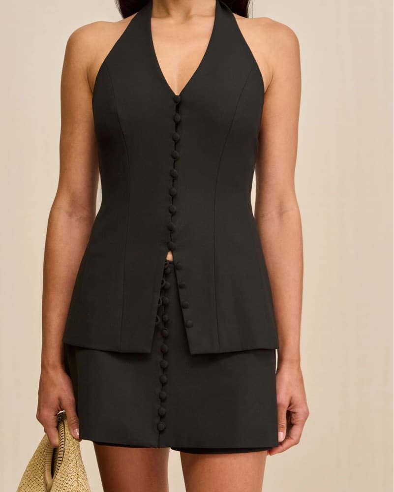 Cult Gaia Helio Halter Vest Top - Image 5