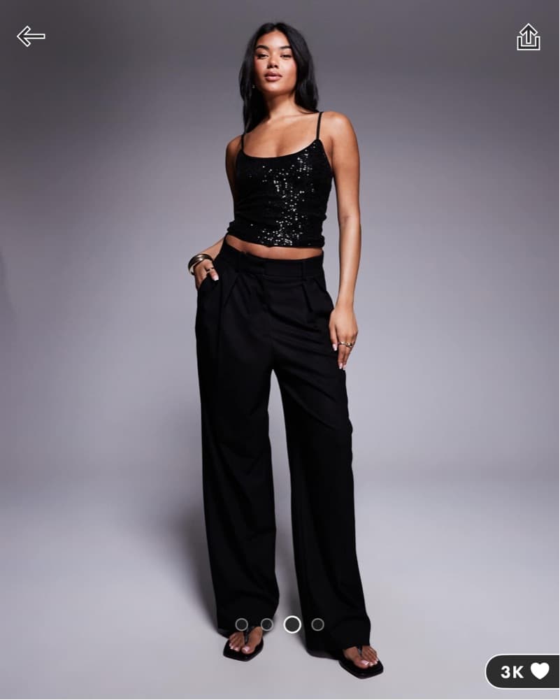 Black Sequin Top - Image 4