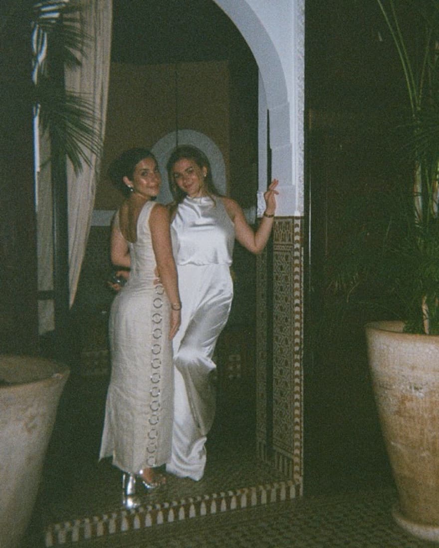 DISCOTECA LINEN MAXI DRESS CREAM - Image 4