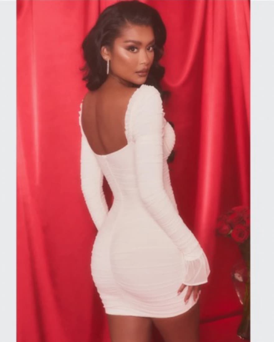 Oh Polly Corset Long Sleeve Dress - Image 3
