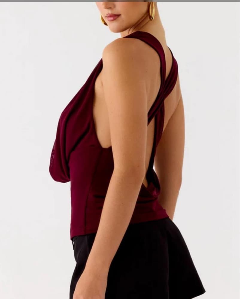 Peppermayo Oracle Top In Plum - Image 3