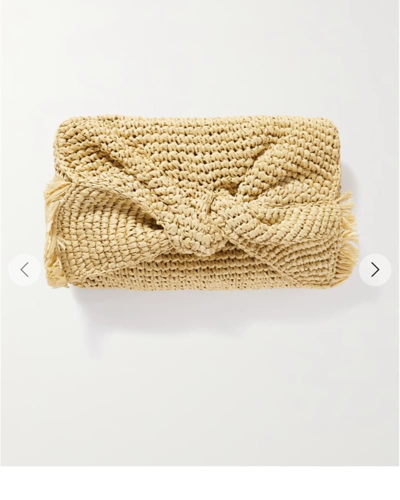Anya Hindmarch Raffia Bow Clutch - Image 3