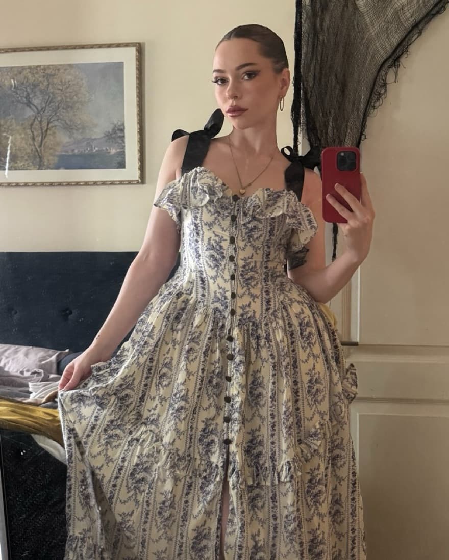 Ruffle Corset Dress - Image 1