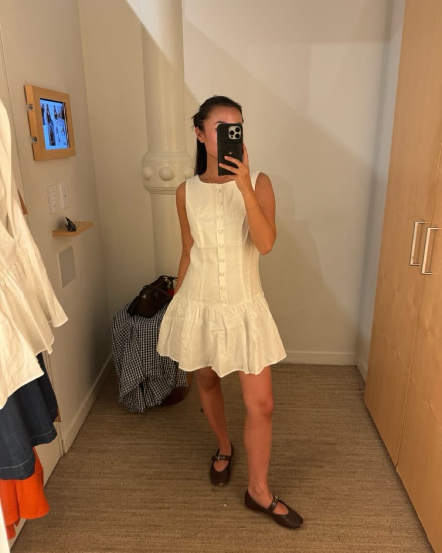 Reformation Keoni Linen Dress - Image 3