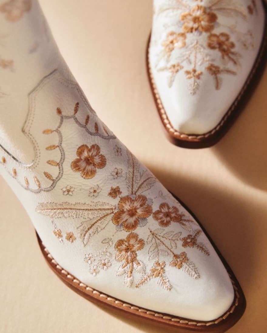 Dingo 1969 Floral Leather Cowboy Boots  - Image 2