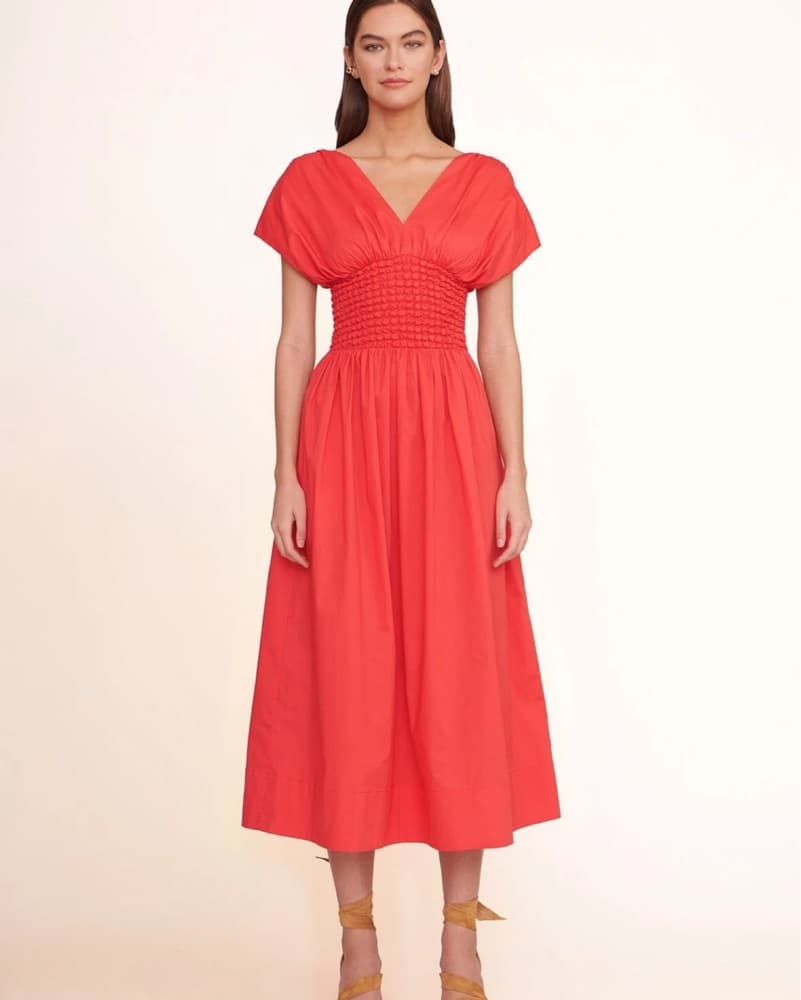 Staud Jackson Dress Hibiscus - Image 1
