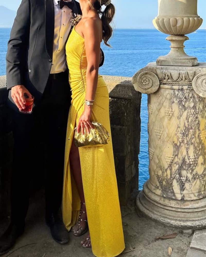 Ramy Brook Yellow Gown - Image 4