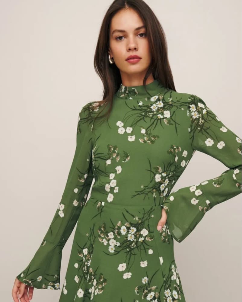 Reformation Floral Mini Dress - Image 1