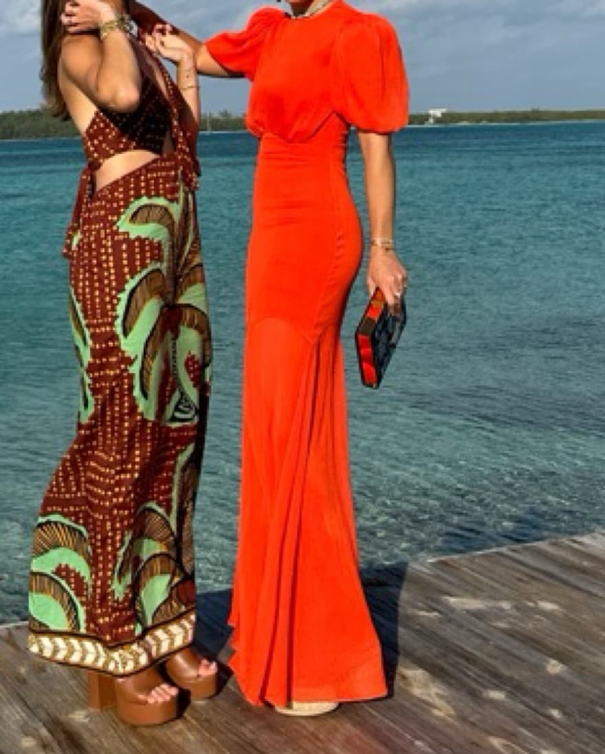 De La Vali Aqua Dress - Image 4