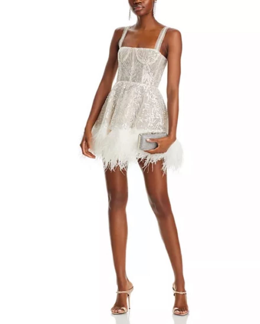 Bronx And Banco White Mini Dress - Image 1