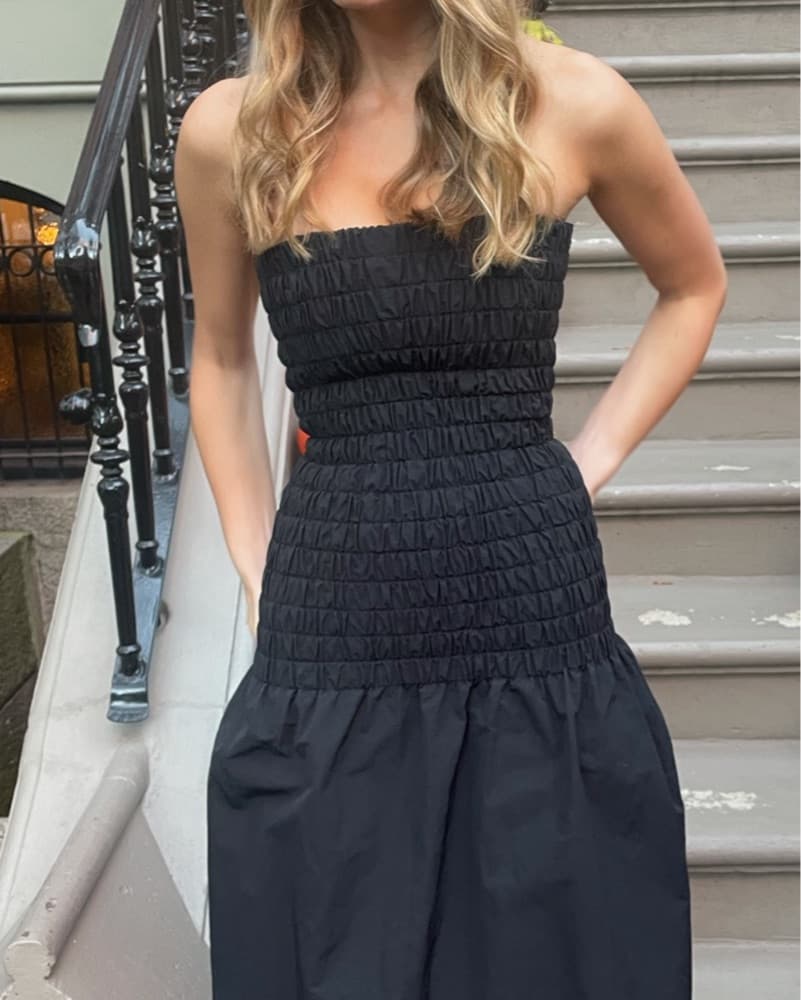 Christopher Esber Black Drop Waist Dress - Image 5