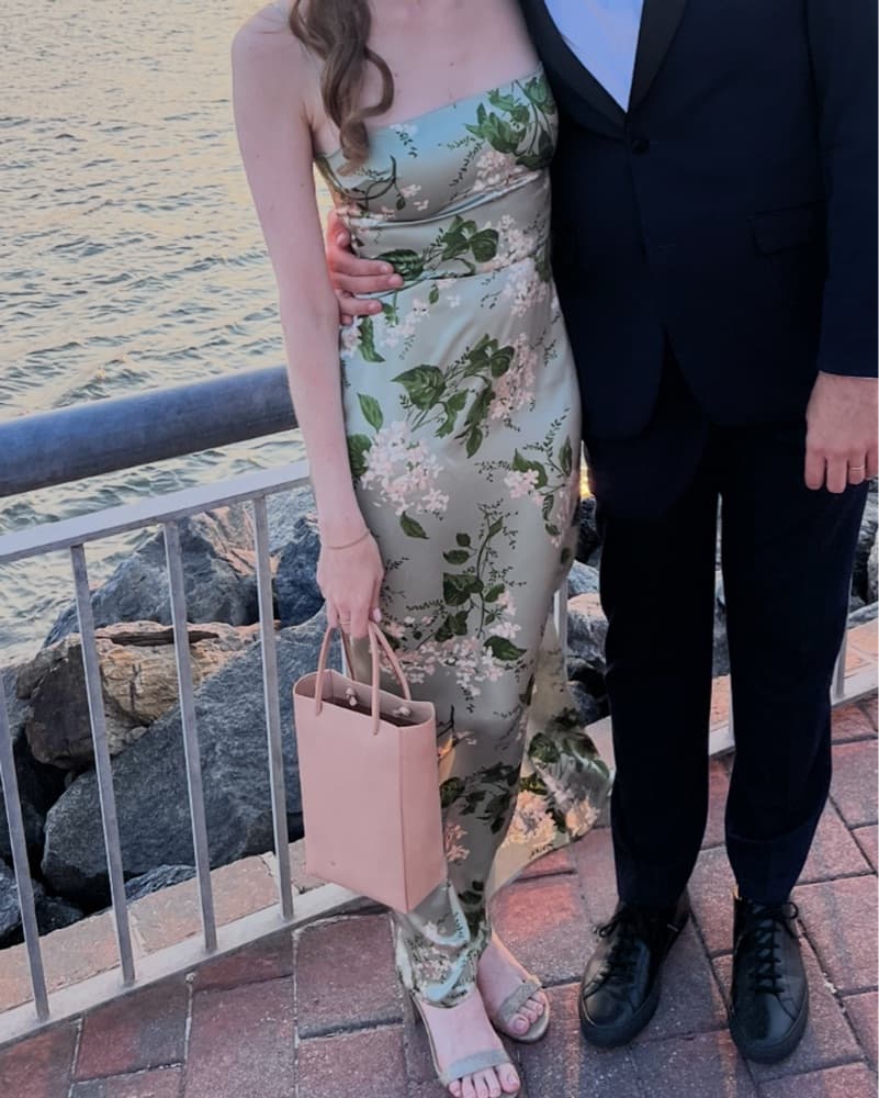 Reformation Frankie Silk Gown - Image 3