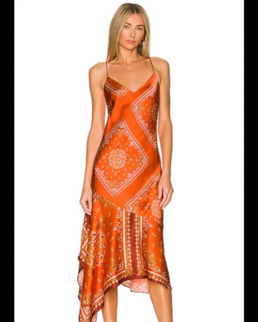 Cami NYC/ Revolve orange maxi dress - Image 1