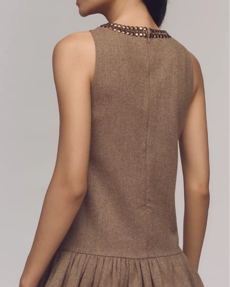 By Anthropologie Keyhole Mini Dress - Image 3