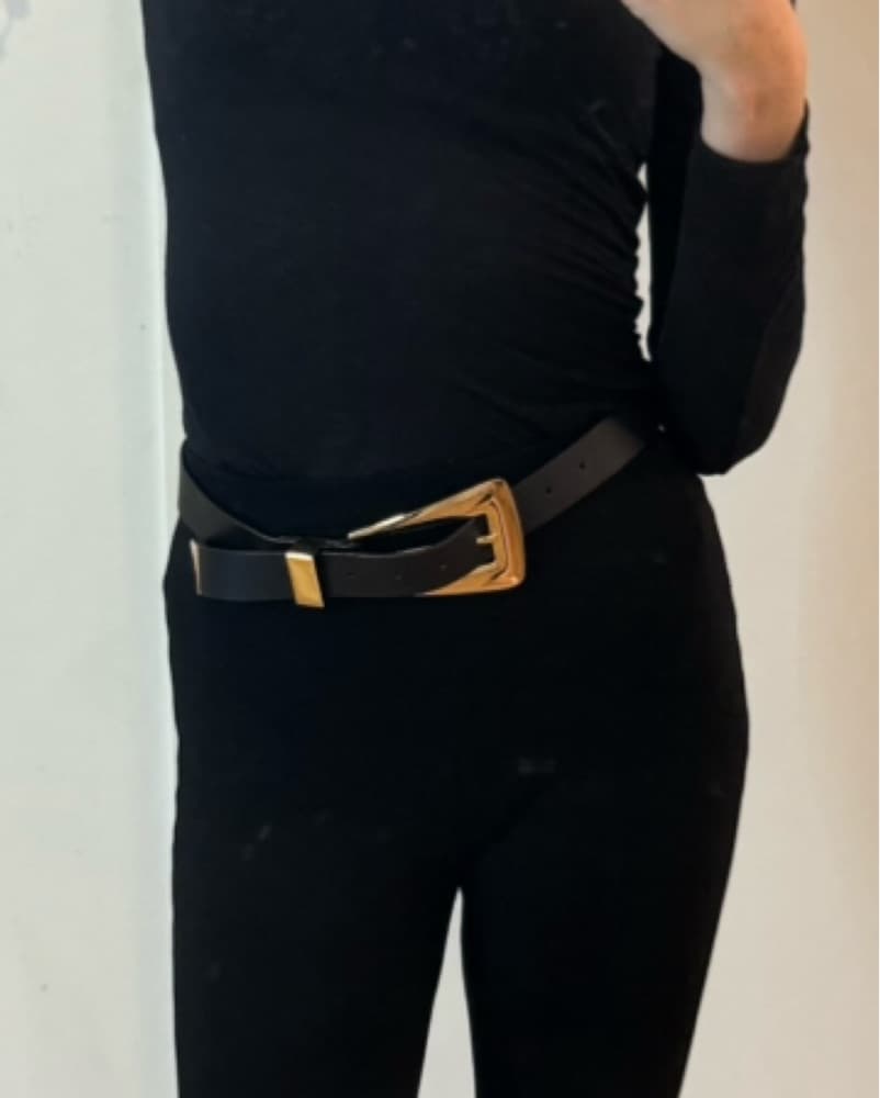 Lucca Gold Buckle Belt - Image 1
