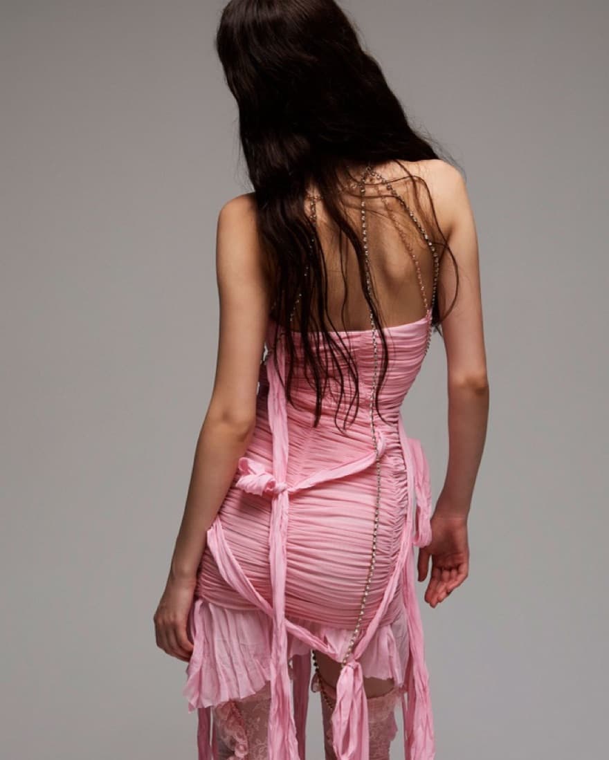 PINK RUFFLE DRESS  - Image 3