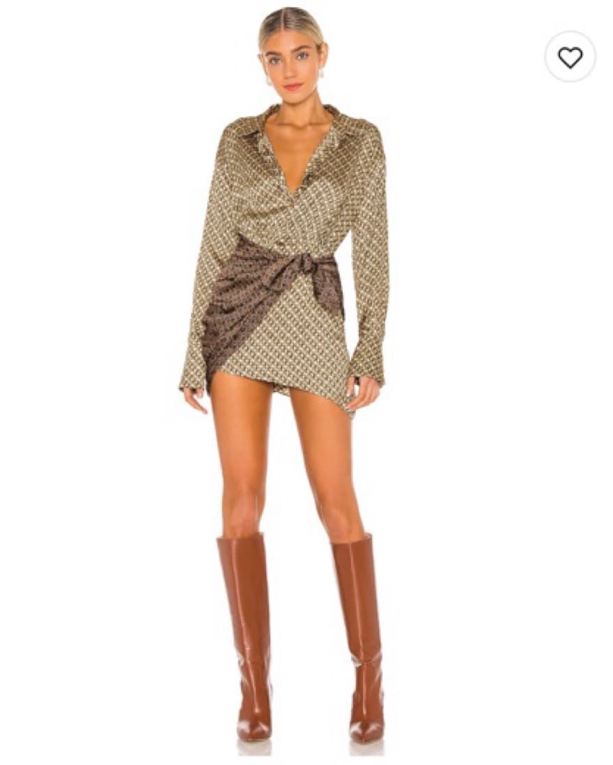 L’Academie Satin Tie Mini Dress - Image 1