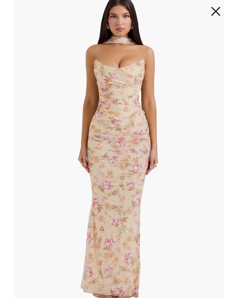 Elegant Floral Maxi Dress - Image 1