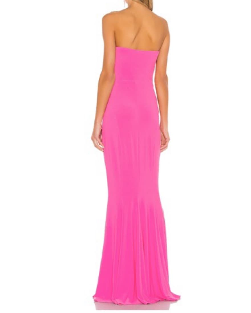 Pink Strapless Gown Norma Kamali - Image 3