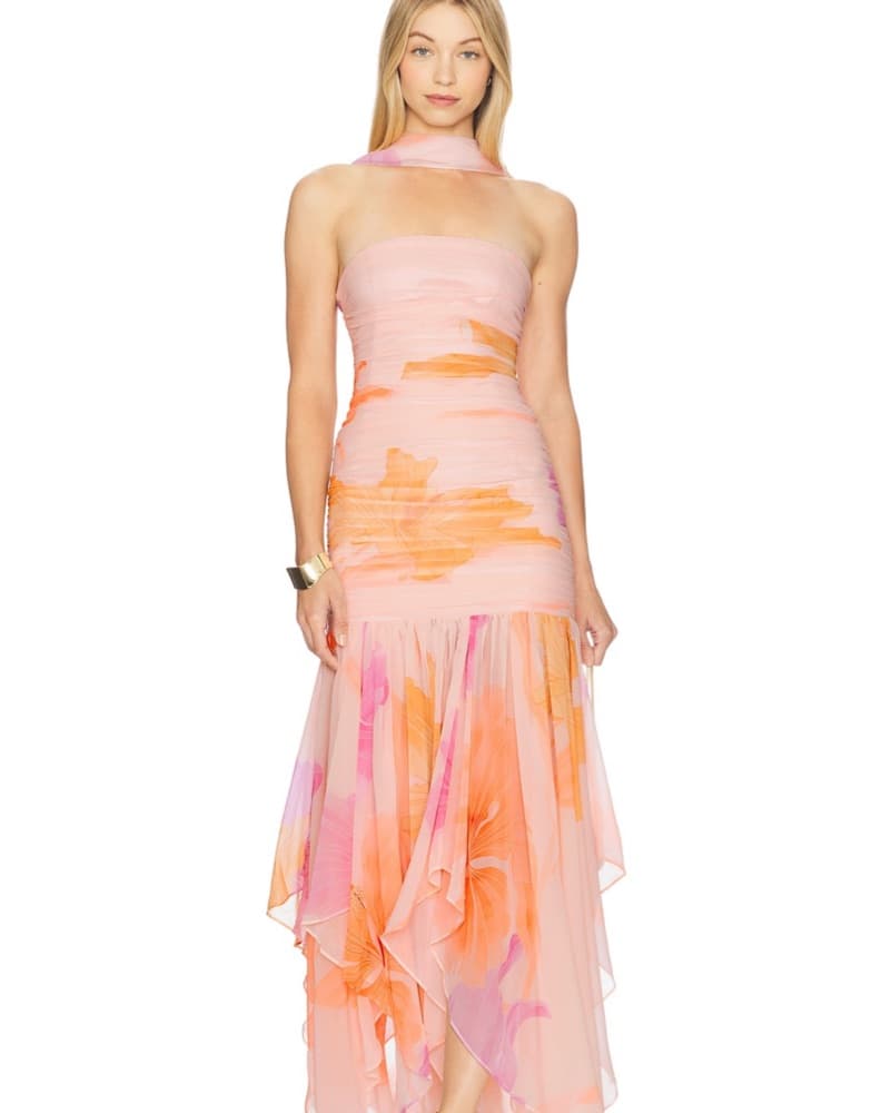 Retrofete Teryn Silk Chiffon Dress - Image 1
