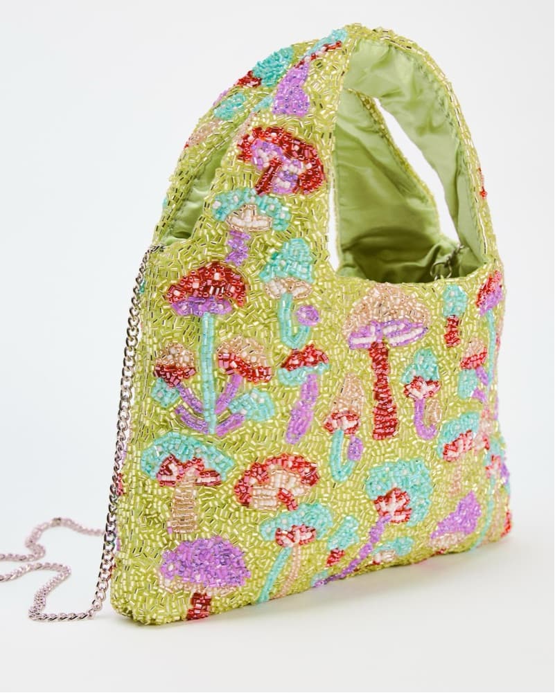 Zara Multicolor Beaded Mushroom Handbag  - Image 4