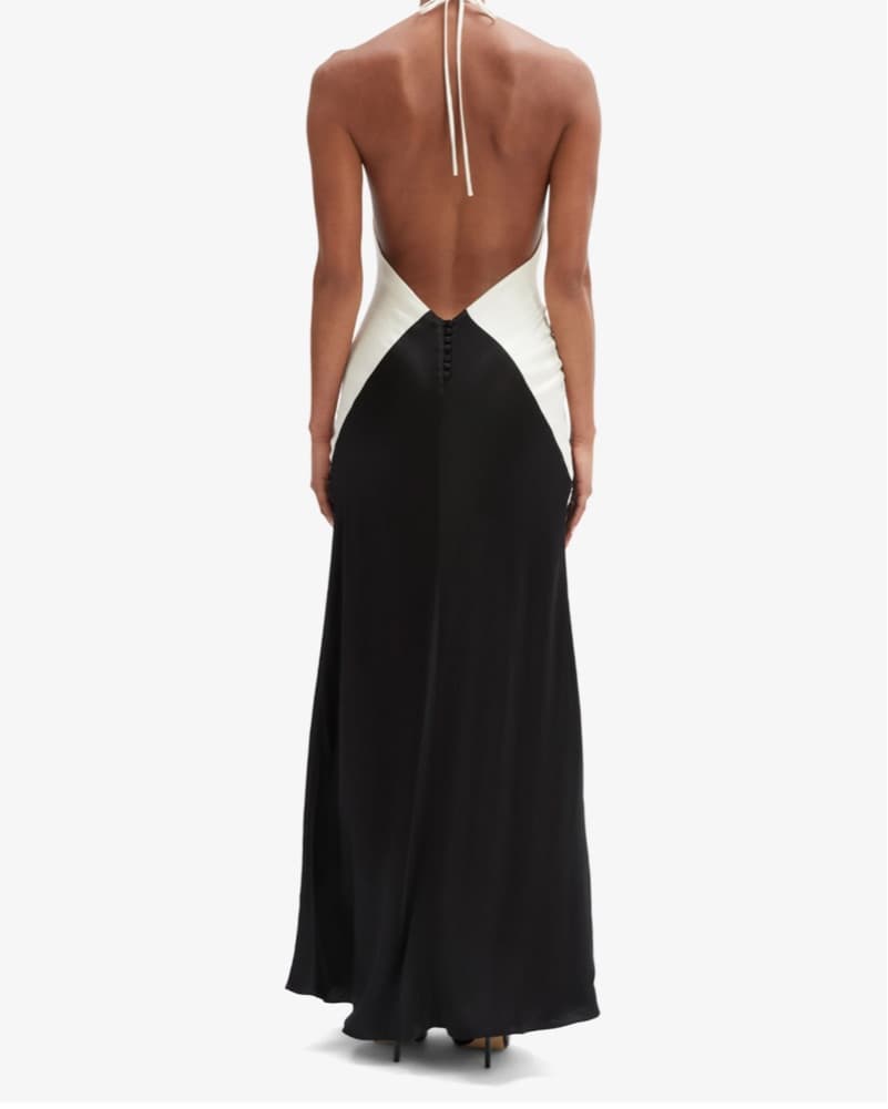 Bardot Yves Contrast Halter Dress - Image 3