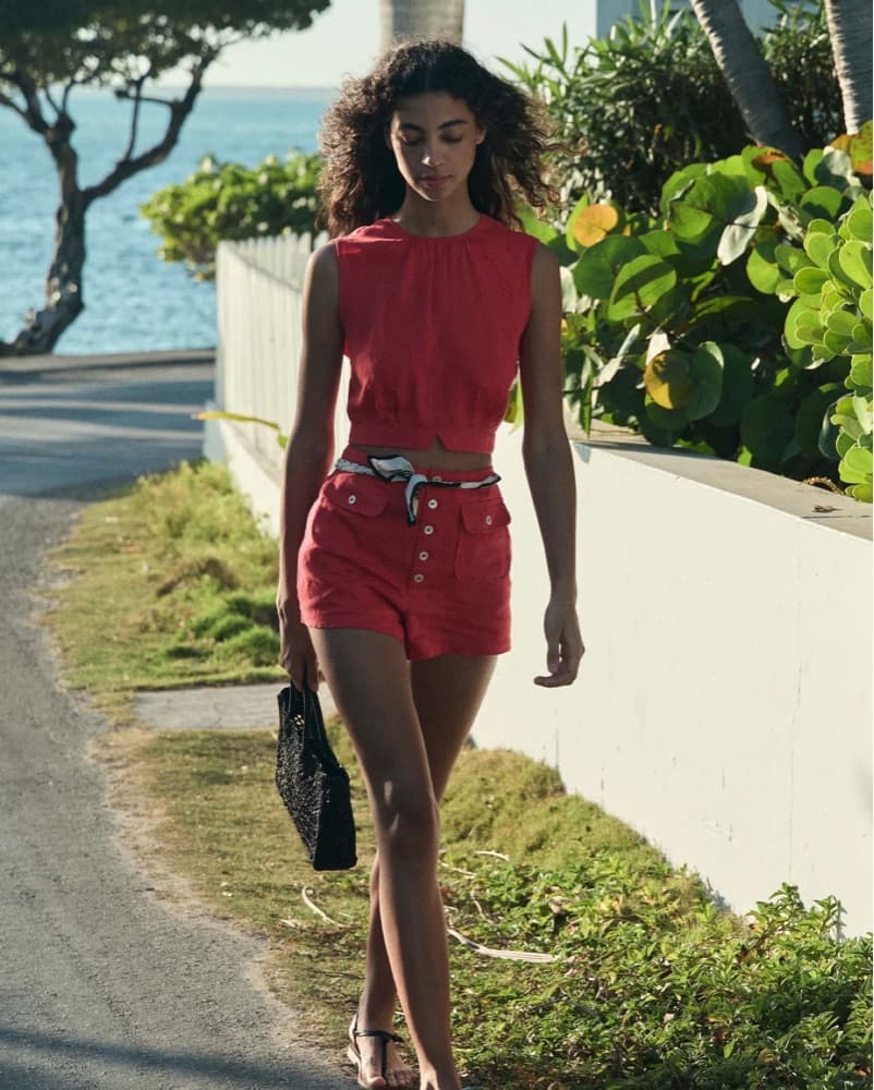 DÔEN Darling Short In Poppy (New Season) - Image 1
