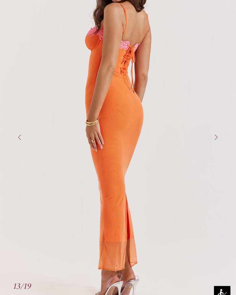 Orange House Of Cb Maxi Dress - Image 2