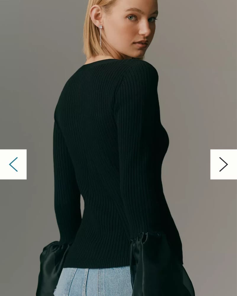 Anthropologie Chic Ribbed Knit Cardigan - Image 2