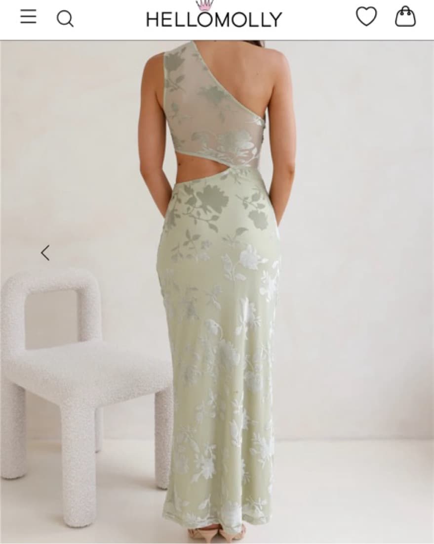 Hello Molly Sage Green Dress - Image 4