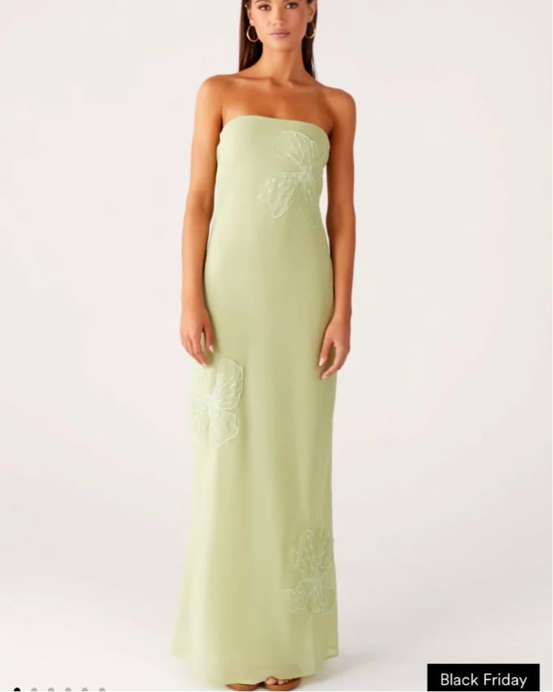 Strapless Beaded Dress - Image 1