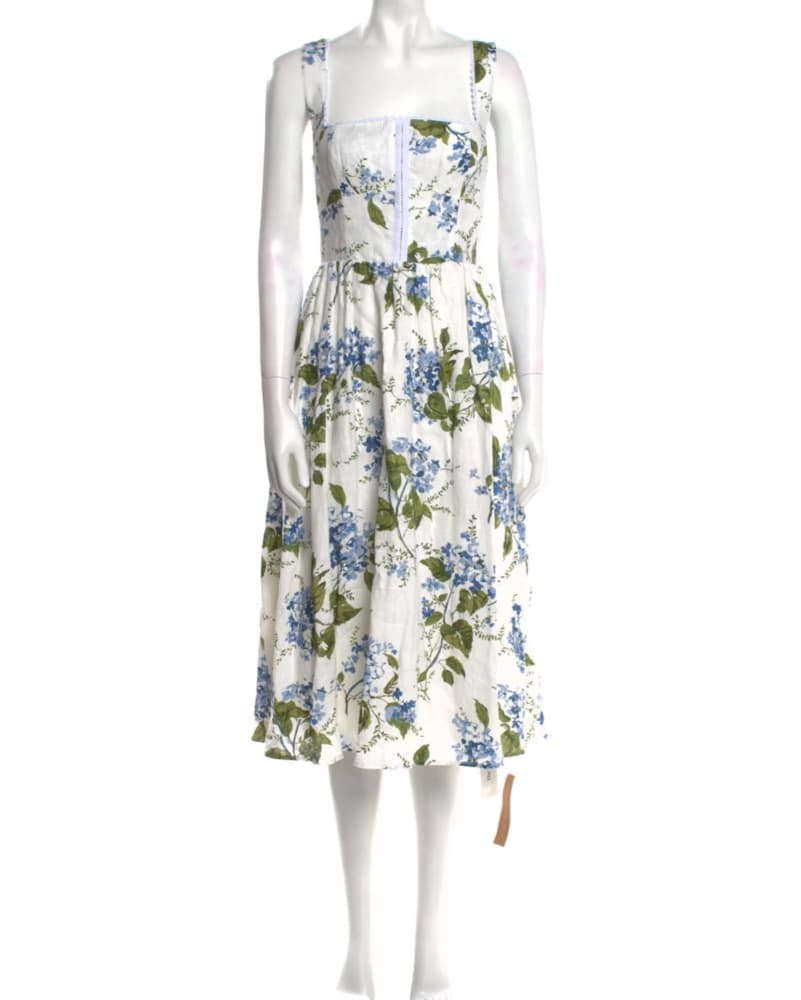 Reformatoion Tagliatelle Dress Hydrangea - Image 2