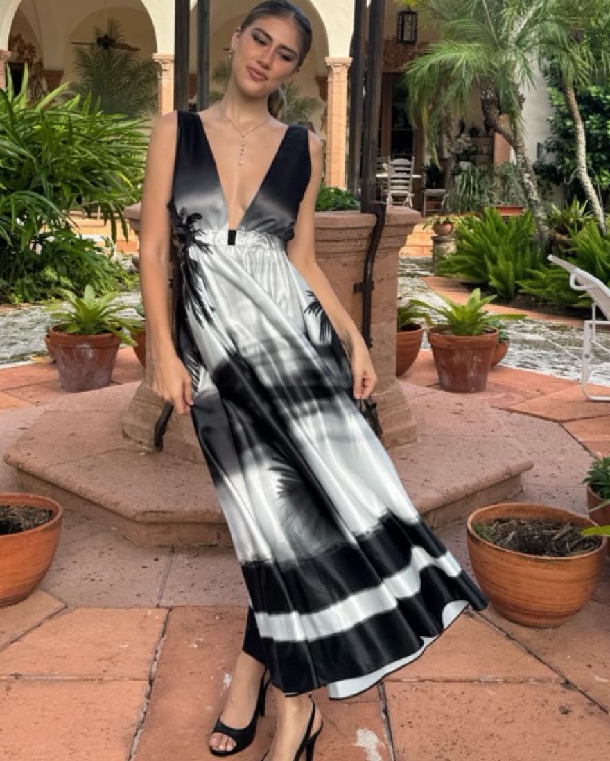 Paige Dress In Sunset  - Image 5