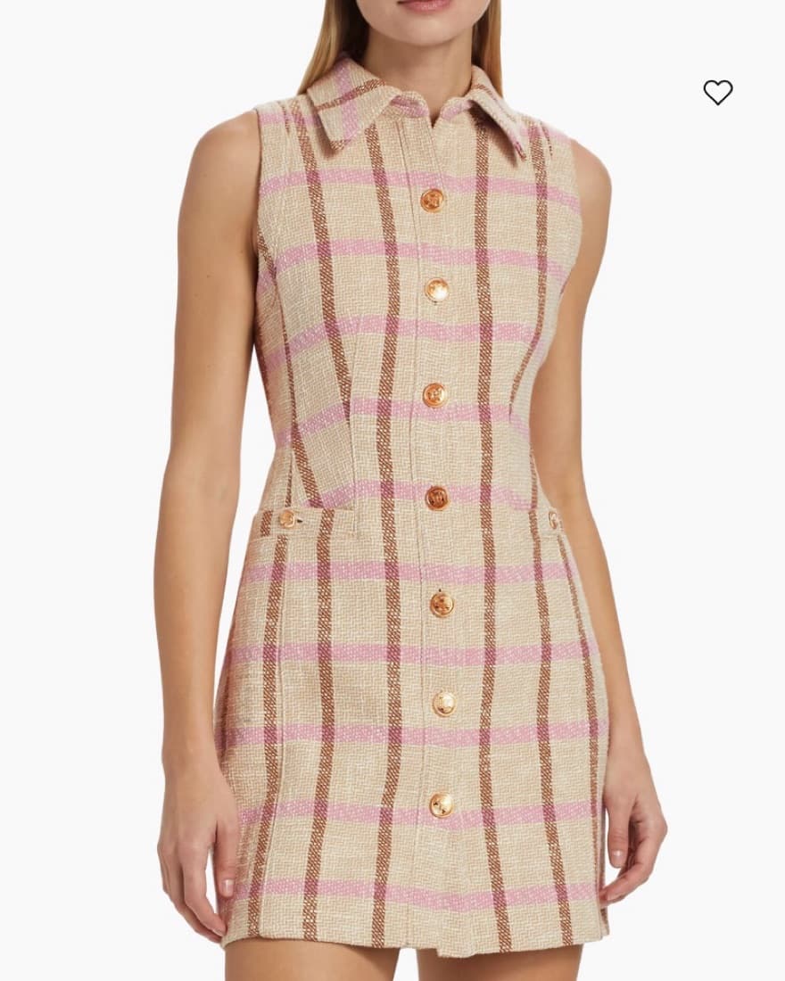 Toccin Sophia Tweed Mini Dress - Image 3