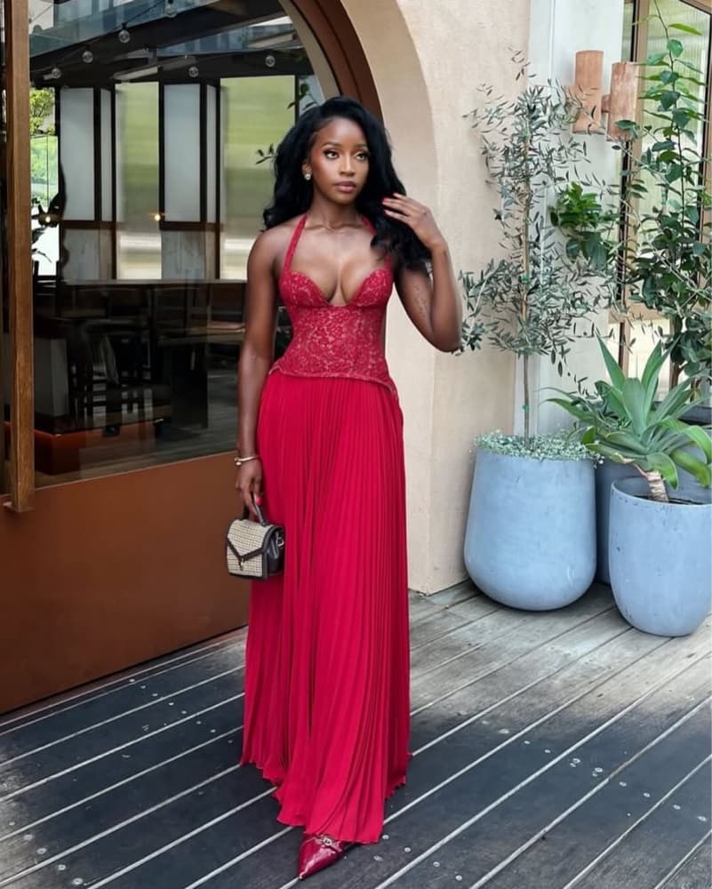 ❤️ Fenity Gaia Viral Cherry Red Dress  - Image 7