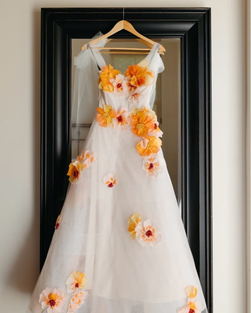 Monique Lhuillier Floral Dress - Image 3