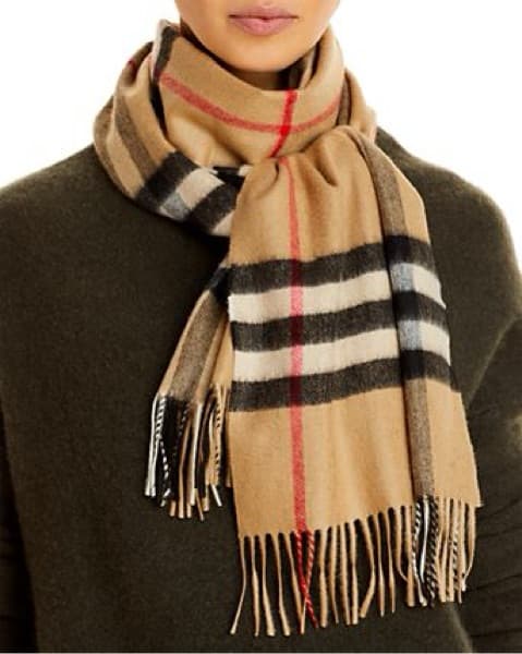 Cashmere Burberry Scarf Giant Check - Image 3