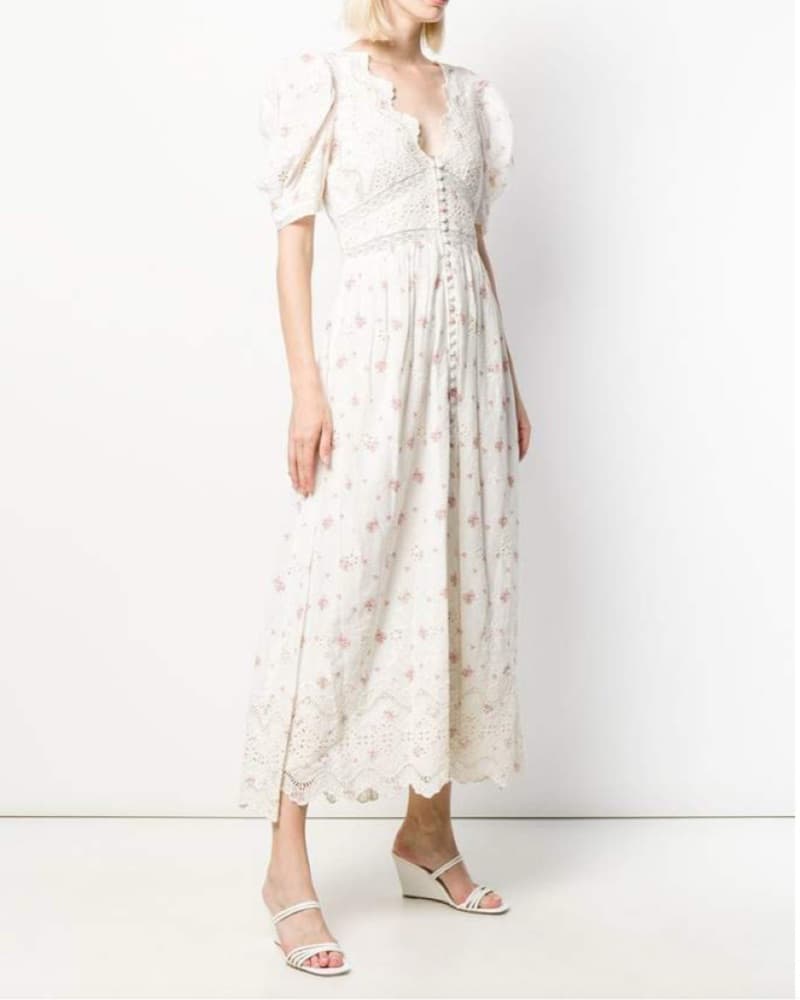 LoveShackFancy Floral Maxi Dress - Image 2