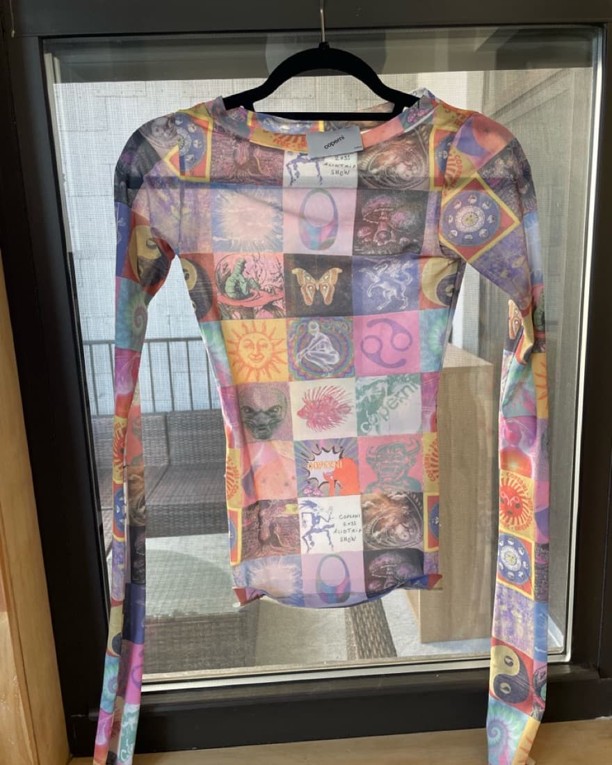 Coperni Blotter Mesh Print Top - Image 4
