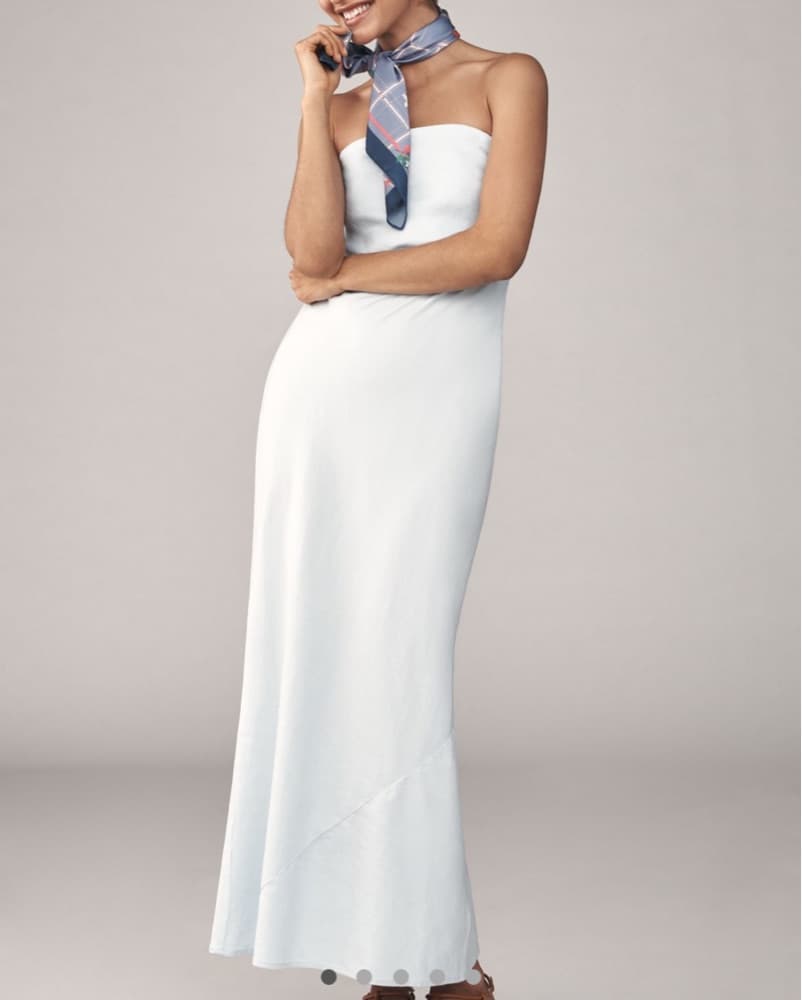 Anthropologie Linen Slip Dress - Image 1