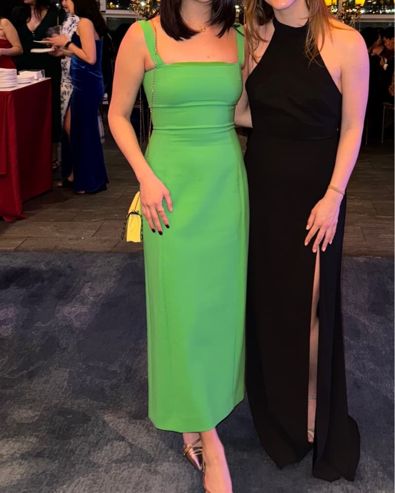 Vintage Oscar De La Renta Green Gown  - Image 2