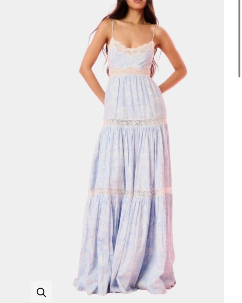 Loveshackfanxy Lace-Trimmed Maxi Dress - Image 1