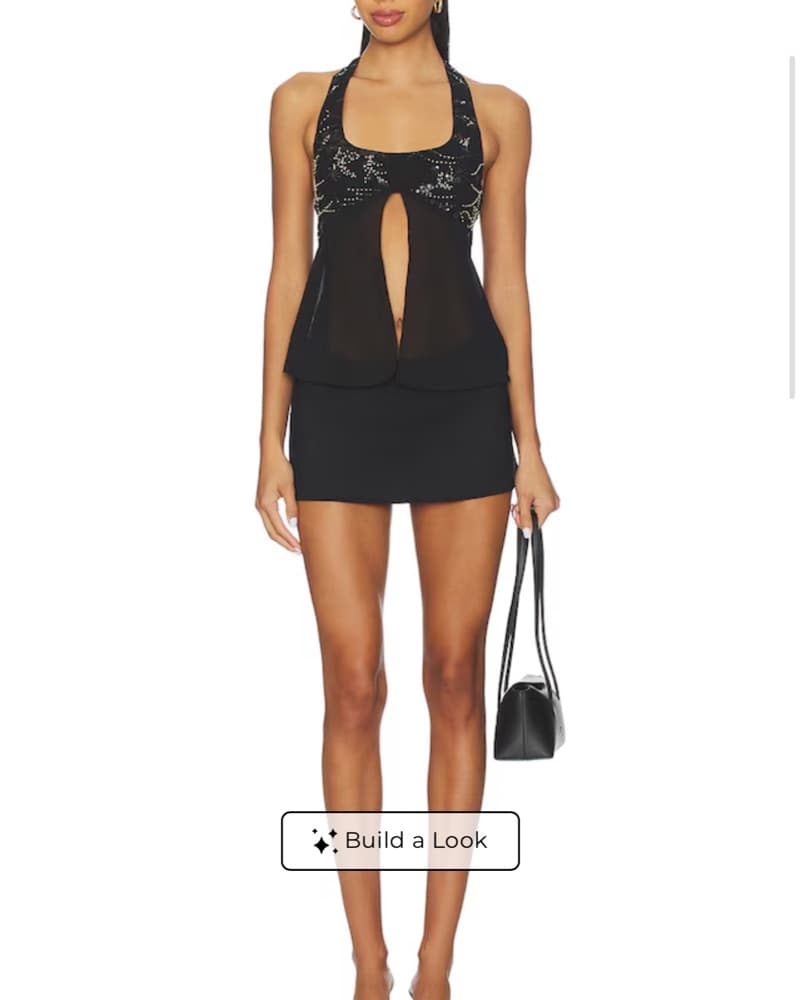 Superdown Akilah Halter Top in Black - Image 6