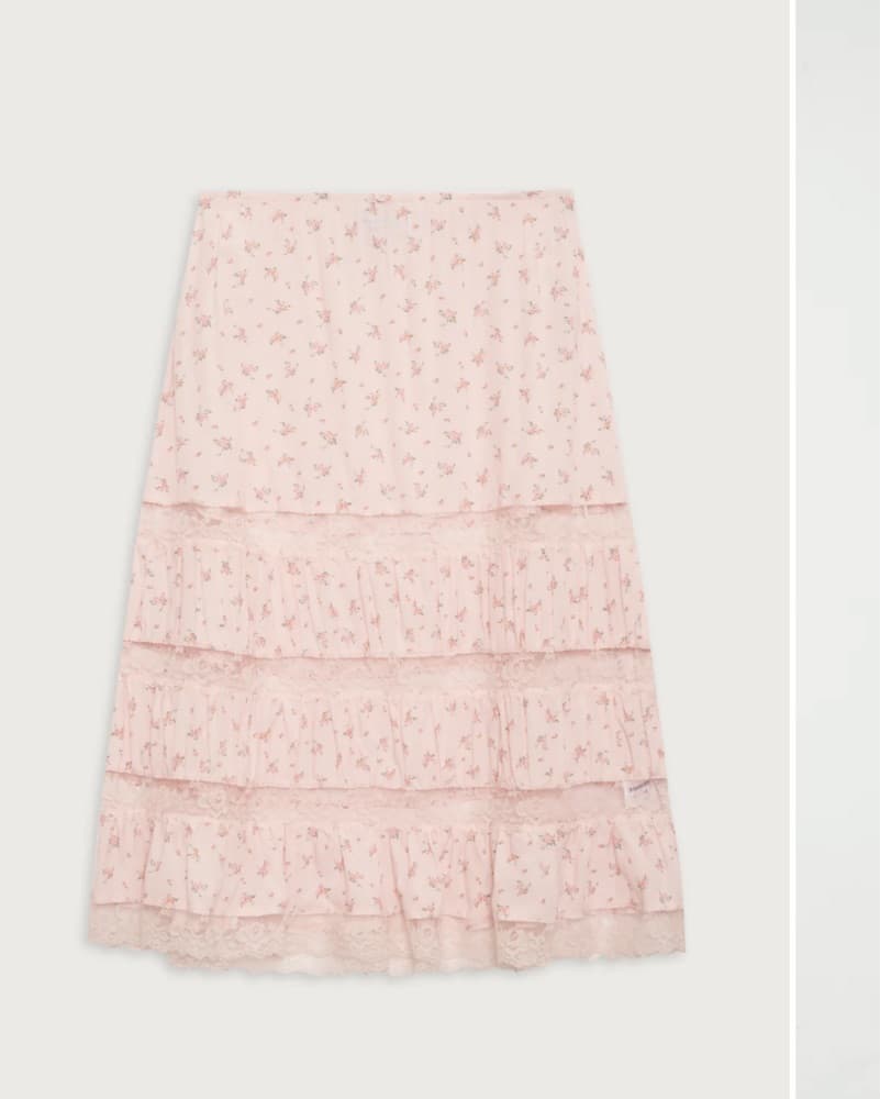 Frankies Bikinis Floral Midi Skirt - Image 4