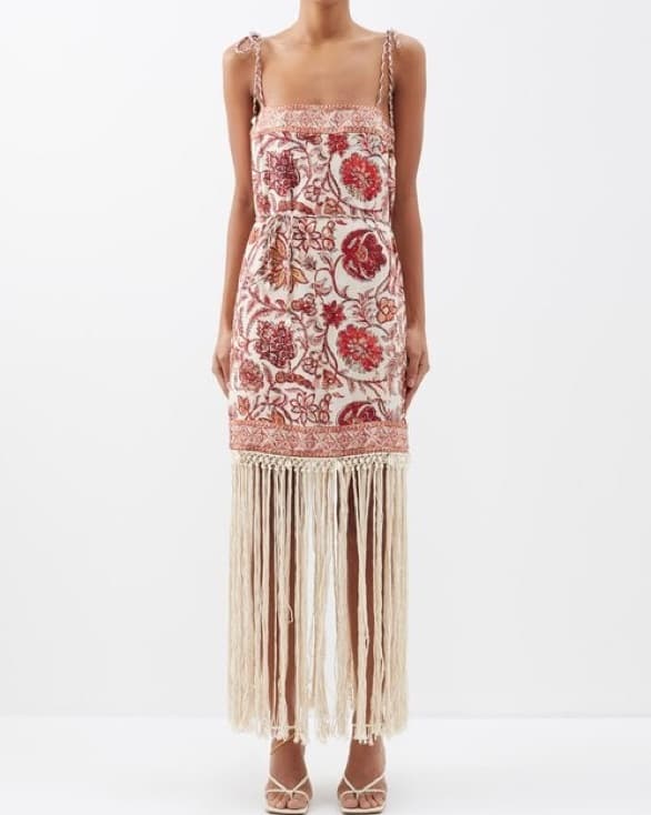 Zimmermann Vitali Fringe Mini Dress - Image 1