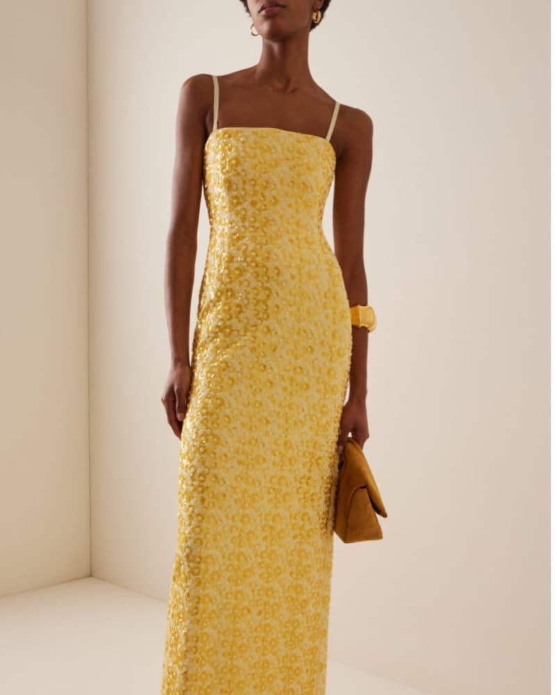 SIMKHAI Savia Dress In Buttercream  - Image 1